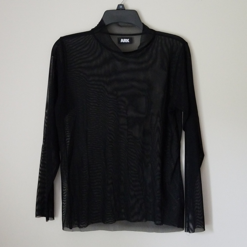 I am that shop x ARK NYC black mesh top